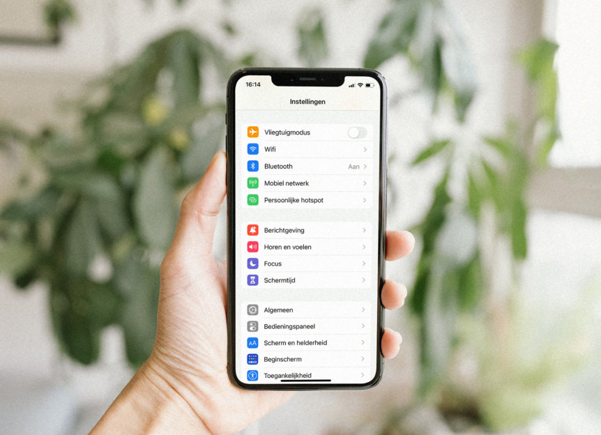 instellingen telefoon privacy data