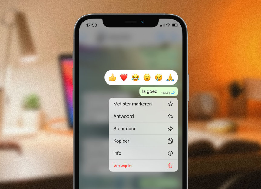 whatsapp bericht verwijderen