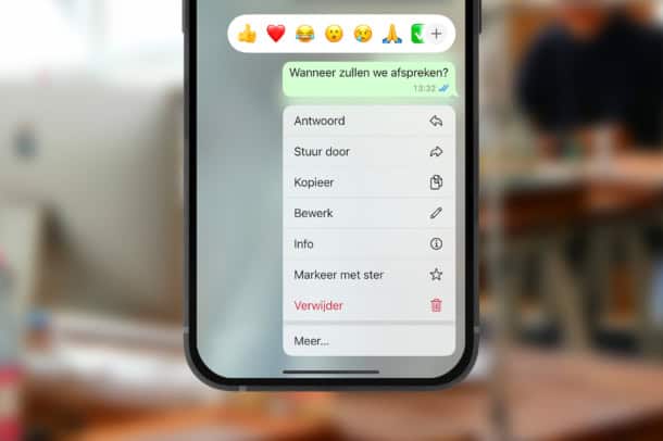 whatsapp bericht bewerken