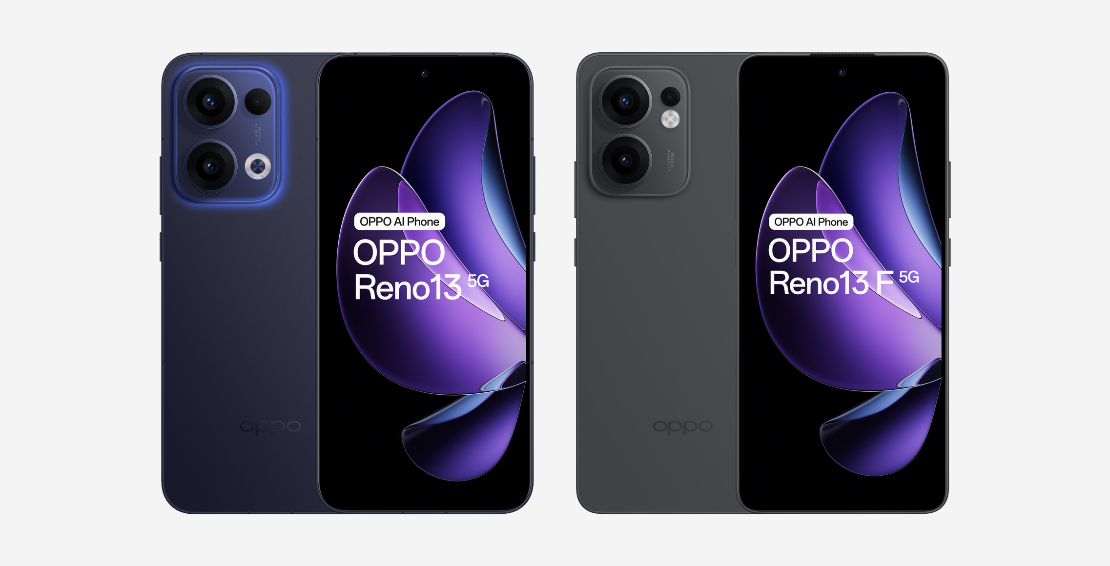 oppo reno13 versus reno13 f vergelijking
